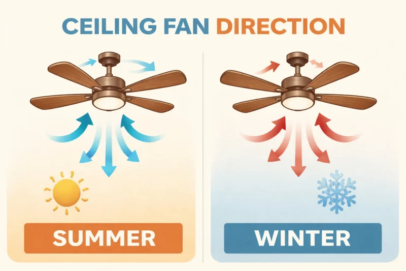 Ceiling Fan Direction: Seasonal Adjustments for Ultimate Comfort