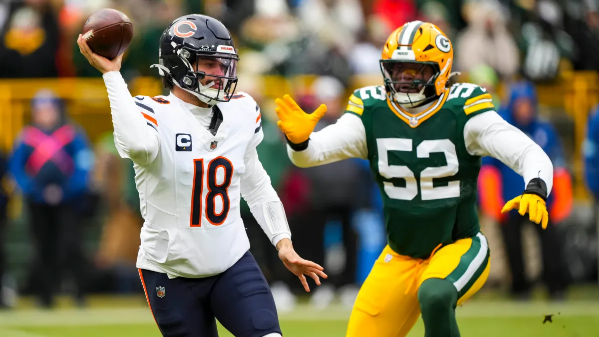 chicago bears vs green bay packers match player stats