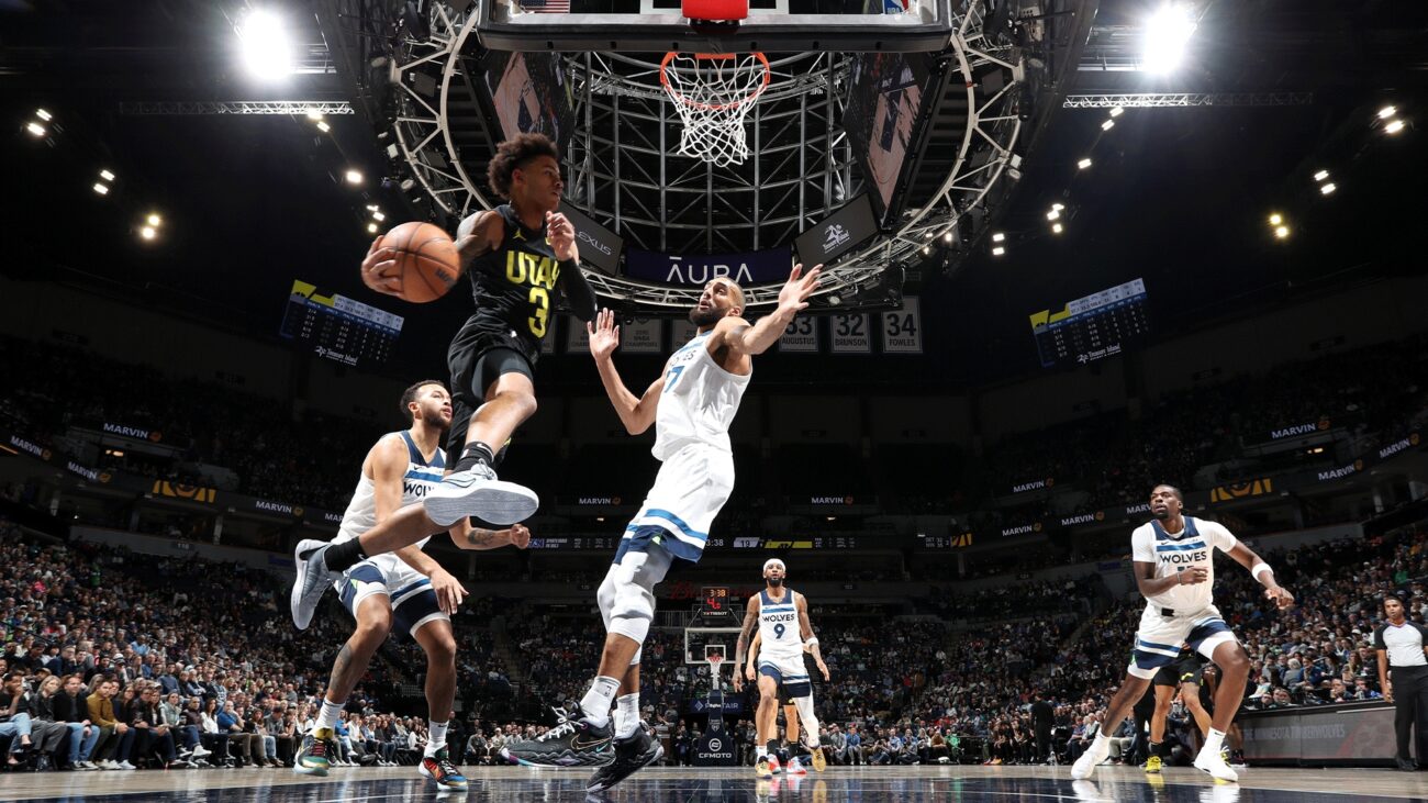 utah jazz vs timberwolves match player stats