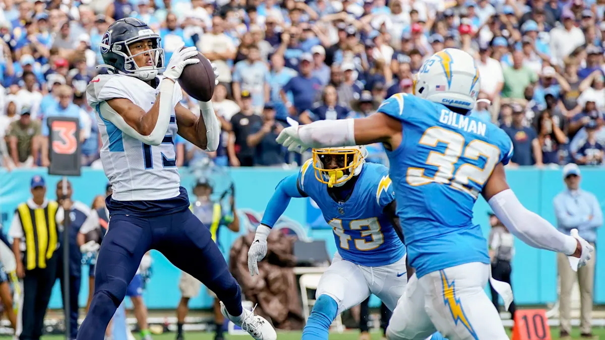Chargers vs Tennessee Titans match player stats
