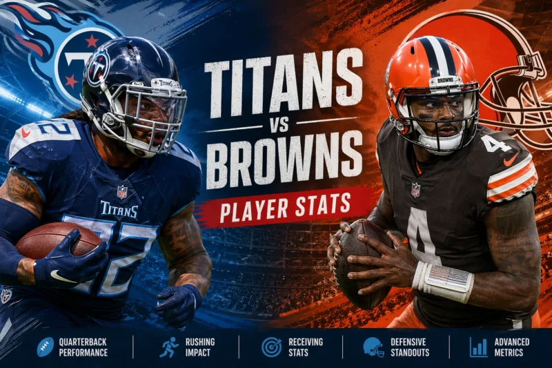 Tennessee Titans vs Cleveland Browns Match Player Stats