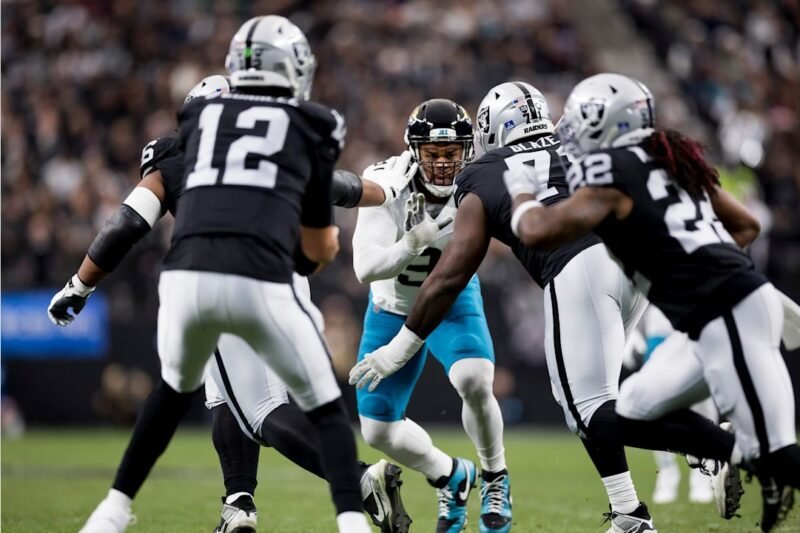Jacksonville Jaguars vs Las Vegas Raiders Match Player Stats